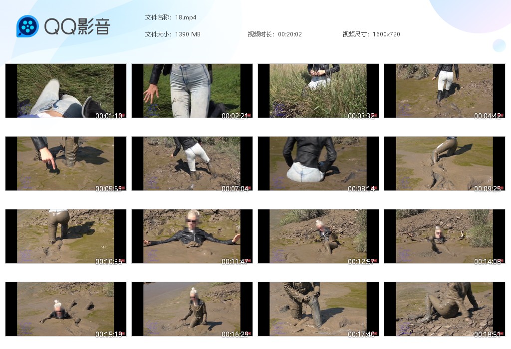 图片[1]-紧身牛仔裤靴子玩泥18-湿身与脏乱