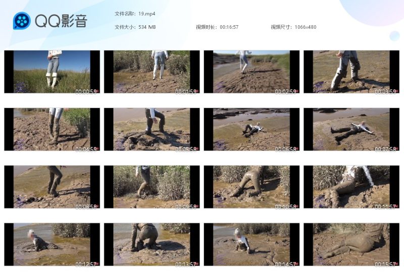 紧身牛仔裤靴子玩泥19-湿身与脏乱