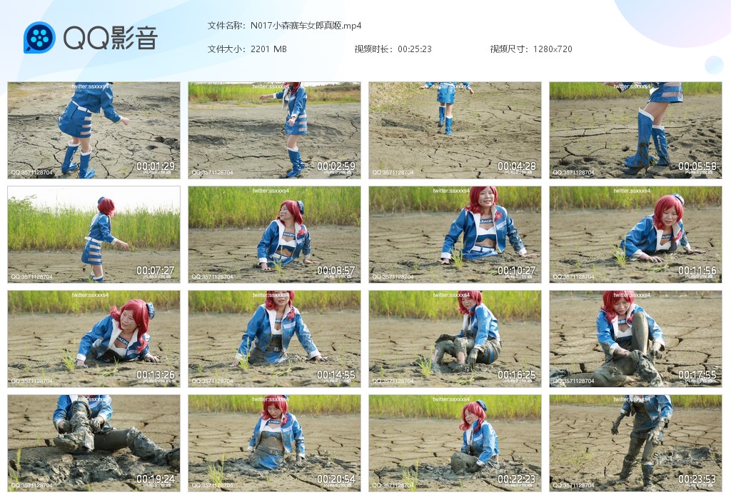 图片[1]-N017小森赛车女郎真姬-湿身与脏乱