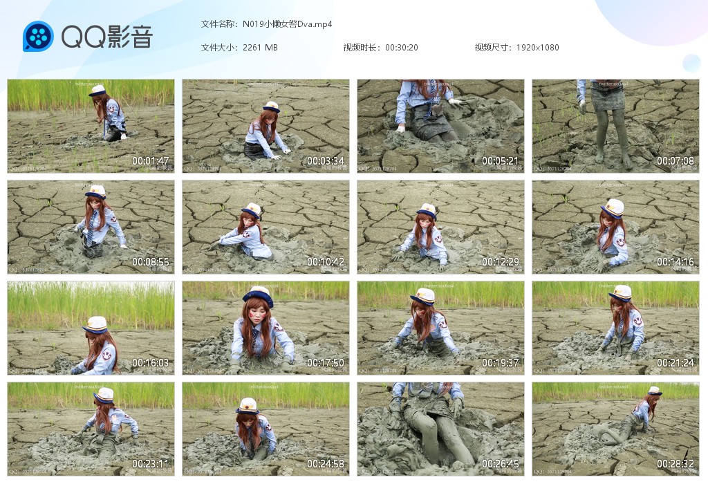 图片[1]-N019小懒女警Dva-湿身与脏乱
