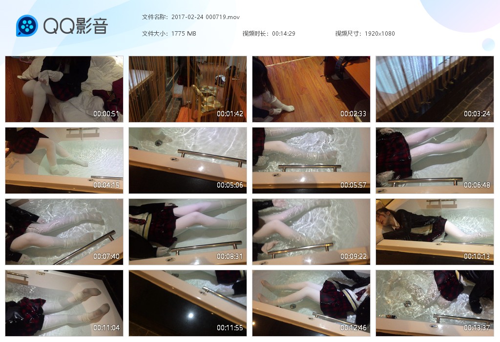 图片[2]-两层白丝棉袜轮滑鞋（三个视频）-湿身与脏乱