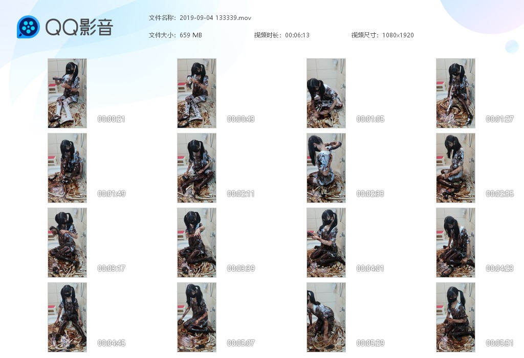 图片[2]-玩巧克力（四个视频）-湿身与脏乱