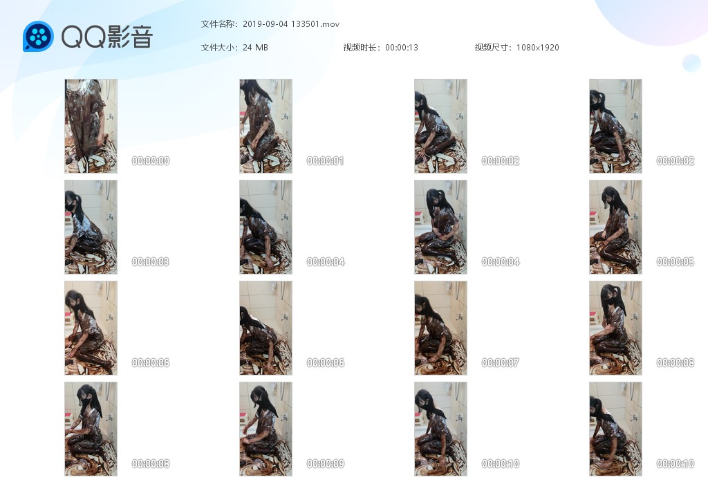 图片[3]-玩巧克力（四个视频）-湿身与脏乱