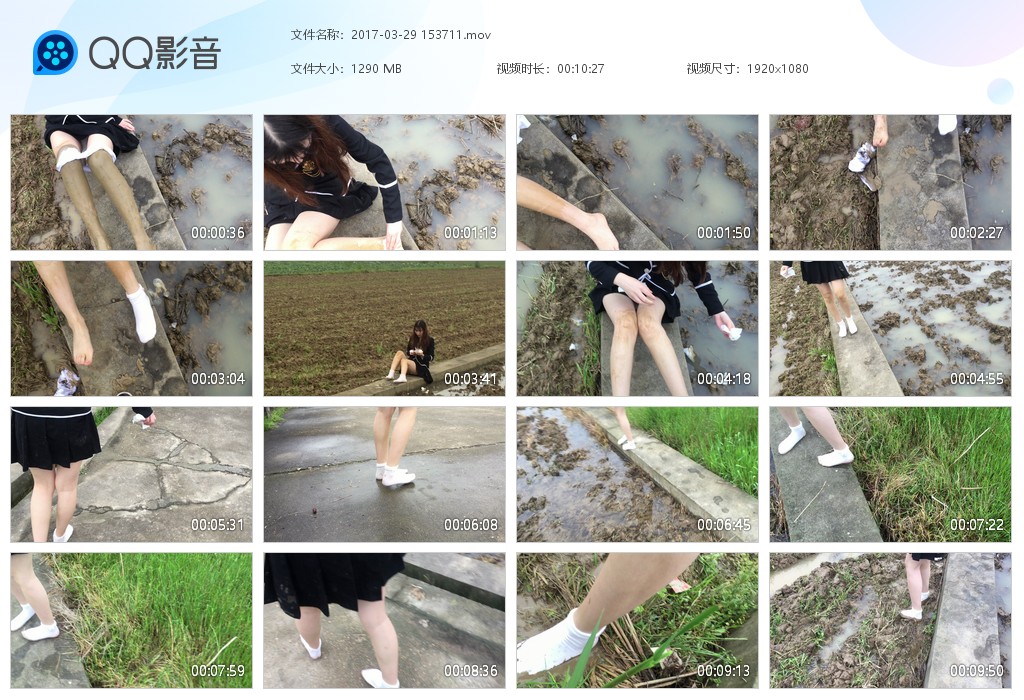 图片[3]-制服白丝稻田玩泥（三个视频）-湿身与脏乱