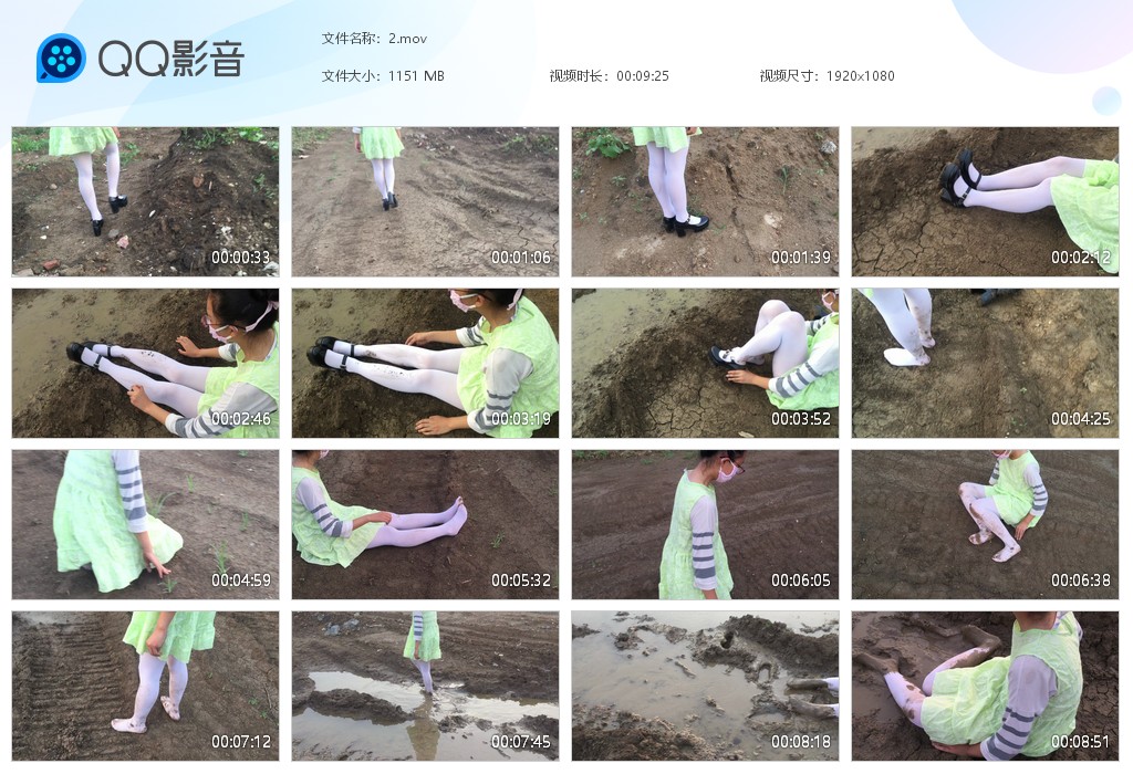 图片[2]-绿裙子白丝（三个视频）-湿身与脏乱