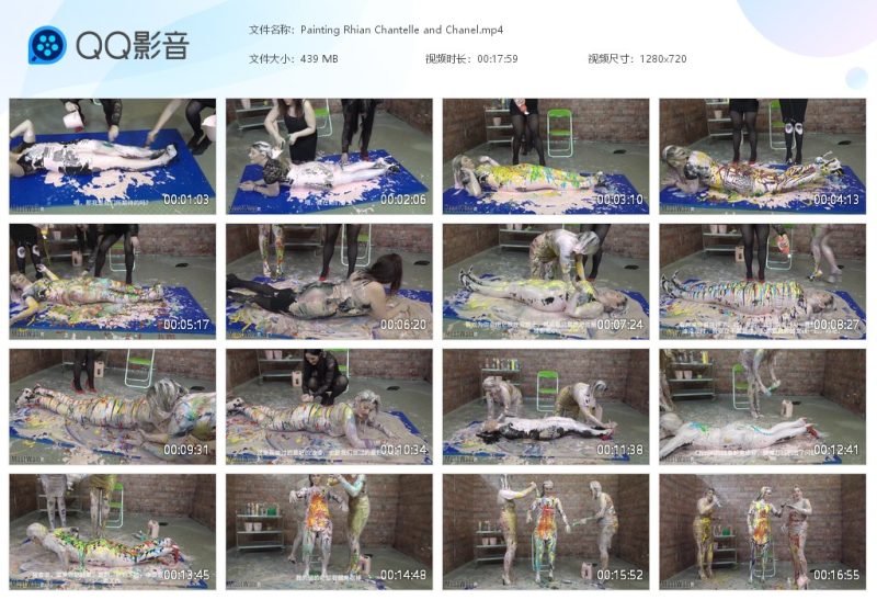 Painting Rhian Chantelle and Chanel-湿身与脏乱