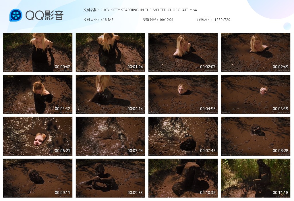 图片[1]-LUCY KITTY STARRING IN T…MELTED CHOCOLATE-湿身与脏乱
