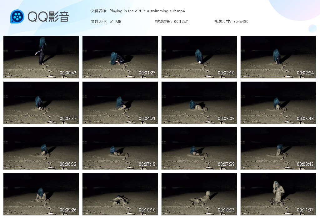 图片[1]-Playing in the dirt in a swimming suit-湿身与脏乱