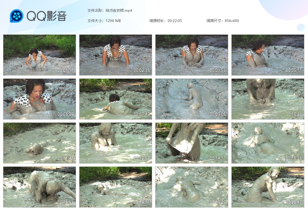 图片[1]-斑点连衣裙-湿身与脏乱