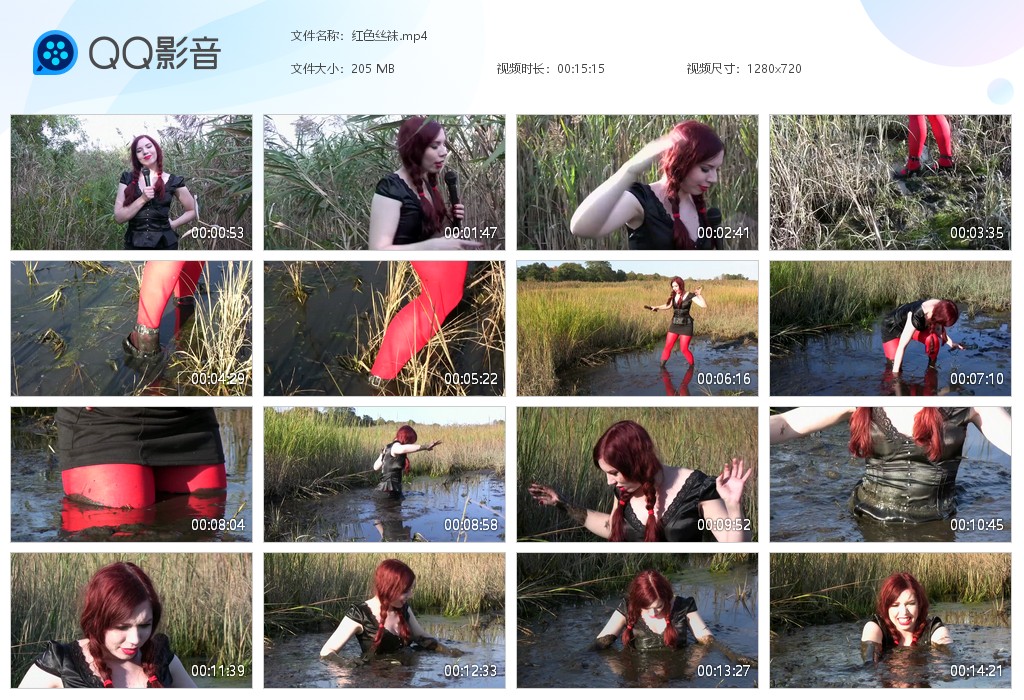 图片[1]-红色丝袜-湿身与脏乱