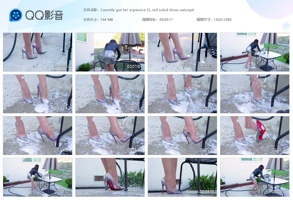 图片[1]-Cammile got her expensiv… soled shoes wet-湿身与脏乱